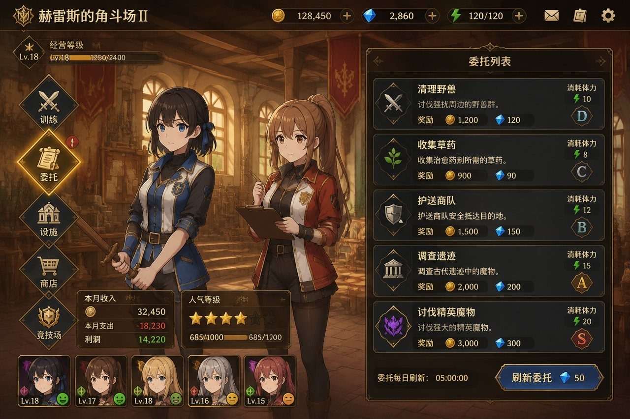赫雷斯的角斗场Ⅱ 支线内容 玩法截图 1